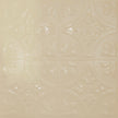Pattern 102 Fleur-De-Lis 12in. tin ceiling tile — Almond finish
