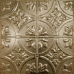 Pattern 102 Fleur-De-Lis 12in. tin ceiling tile — Antique Clear finish