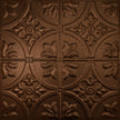 Pattern 102 Fleur-De-Lis 12in. tin ceiling tile — Copper Vein finish
