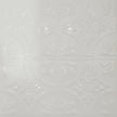 Pattern 102 Fleur-De-Lis 12in. tin ceiling tile — Gloss White finish