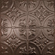Pattern 102 Fleur-De-Lis 12in. tin ceiling tile — Penny Vein finish