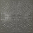 Pattern 102 Fleur-De-Lis 12in. tin ceiling tile — Steel Vein finish