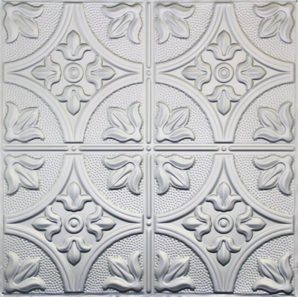 Metal Ceiling Tiles | Pattern 102 | FleurDeLis 12in - Aluminum - Metal Ceiling Express