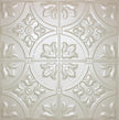 Metal Ceiling Tiles | Pattern 102 | FleurDeLis 12in - Antique White - Metal Ceiling Express