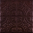 Metal Ceiling Tiles | Pattern 102 | FleurDeLis 12in - Maple Bronze - Metal Ceiling Express