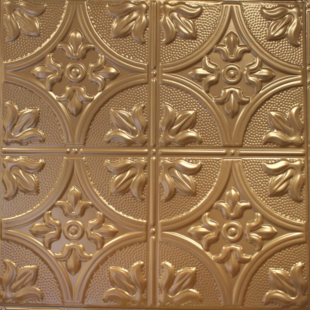 Metal Ceiling Tiles | Pattern 102 | FleurDeLis 12in - U.S. Bronze - Metal Ceiling Express