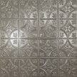 Pattern 103 Fleur-De-Lis 6in. tin ceiling tile — Aluminum finish
