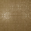 Pattern 103 Fleur-De-Lis 6in. tin ceiling tile — Antique Brass finish