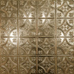 Pattern 103 Fleur-De-Lis 6in. tin ceiling tile — Antique Clear finish