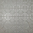 Pattern 103 Fleur-De-Lis 6in. tin ceiling tile — Arctic Shimmer finish