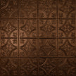 Pattern 103 Fleur-De-Lis 6in. tin ceiling tile — Copper Vein finish