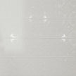 Pattern 103 Fleur-De-Lis 6in. tin ceiling tile — Gloss White finish
