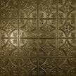Pattern 103 Fleur-De-Lis 6in. tin ceiling tile — Gold Vein finish