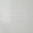 Pattern 103 Fleur-De-Lis 6in. tin ceiling tile — Matte White finish