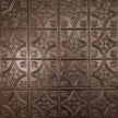 Pattern 103 Fleur-De-Lis 6in. tin ceiling tile — Penny Vein finish