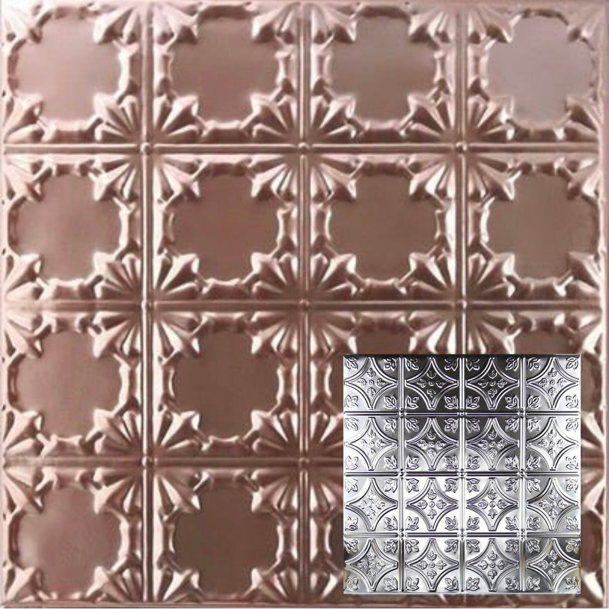 Tin Ceiling Tiles | Pattern 103 | Fleur-De-Lis 6in.