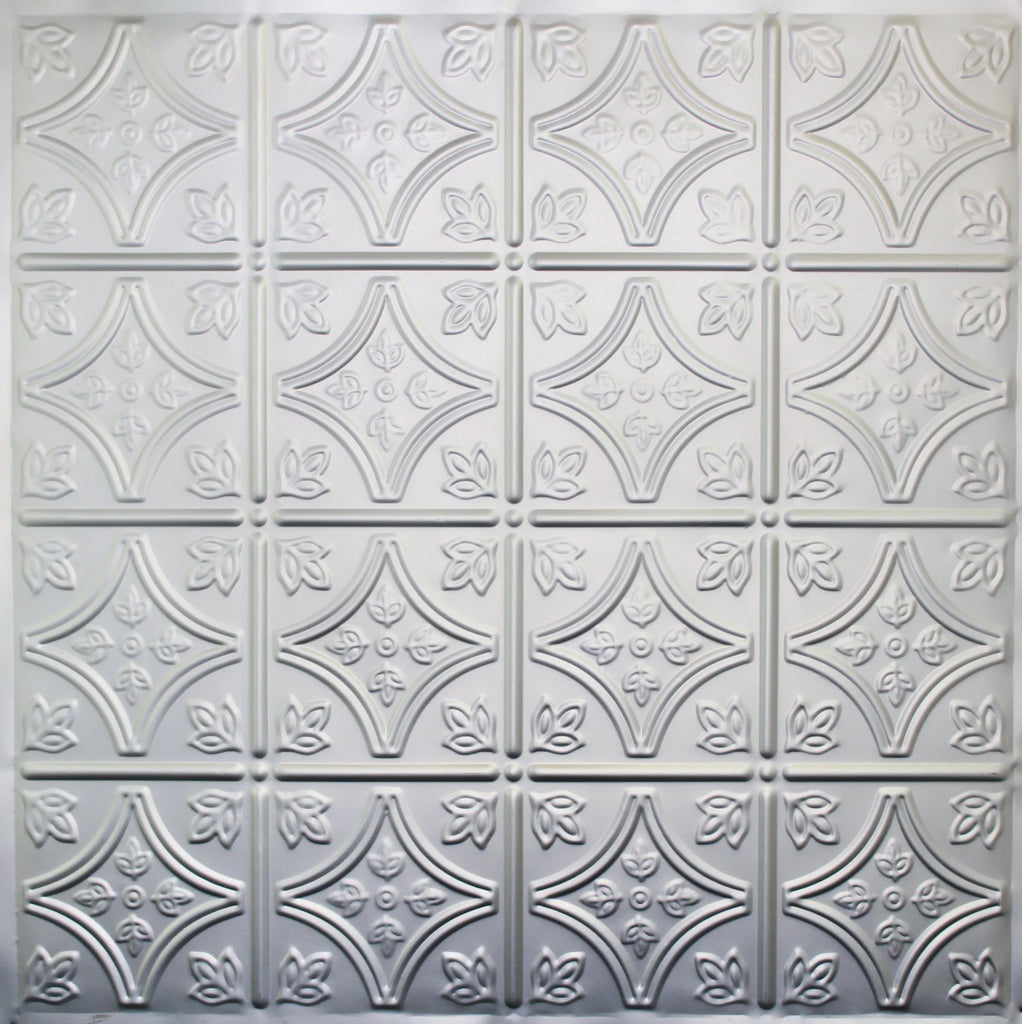 Metal Ceiling Tiles | Pattern 103 | FleurDeLis 6in - Aluminum - Metal Ceiling Express