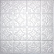 Metal Ceiling Tiles | Pattern 103 | FleurDeLis 6in - Arctic Shimmer - Metal Ceiling Express