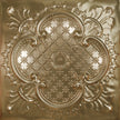 Pattern 104 Elegant Clover tin ceiling tile — Antique Clear finish