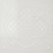 Pattern 104 Elegant Clover tin ceiling tile — Antique White finish