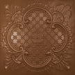 Pattern 104 Elegant Clover tin ceiling tile — Classic Copper finish