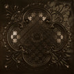 Pattern 104 Elegant Clover tin ceiling tile — Umber Bronze finish
