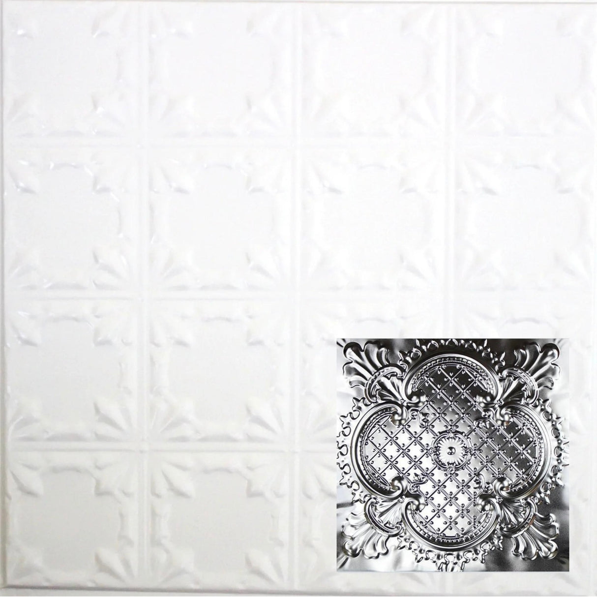 Tin Ceiling Tiles | Pattern 104 | Elegant Clover