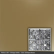 Pattern 105 Vintage Gothic tin ceiling tile — Antique Brass finish