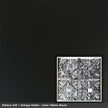 Pattern 105 Vintage Gothic tin ceiling tile — Matte Black finish