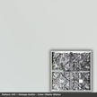 Pattern 105 Vintage Gothic tin ceiling tile — Matte White finish