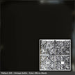 Pattern 105 Vintage Gothic tin ceiling tile — Mirror Black finish