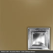 Pattern 106 Eccentric Mirror tin ceiling tile — Antique Brass finish