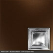Pattern 106 Eccentric Mirror tin ceiling tile — Copper Vein finish