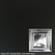 Pattern 106 Eccentric Mirror tin ceiling tile — Matte Black finish