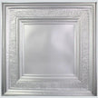 Pattern 106 Eccentric Mirror tin ceiling tile — Silver finish