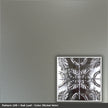 Pattern 108 Oak Leaf tin ceiling tile — Nickel Vein finish