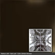 Pattern 108 Oak Leaf tin ceiling tile — Umber Bronze finish