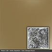 Pattern 109 Gothic Medallion tin ceiling tile — Antique Brass finish