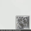 Pattern 109 Gothic Medallion tin ceiling tile — Antique White finish