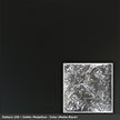 Pattern 109 Gothic Medallion tin ceiling tile — Matte Black finish