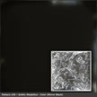 Pattern 109 Gothic Medallion tin ceiling tile — Mirror Black finish