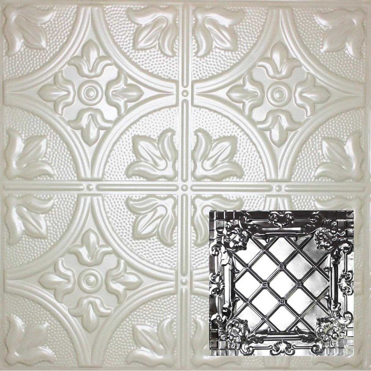 Tin Ceiling Tiles | Pattern 111 | Medieval Crosshatch