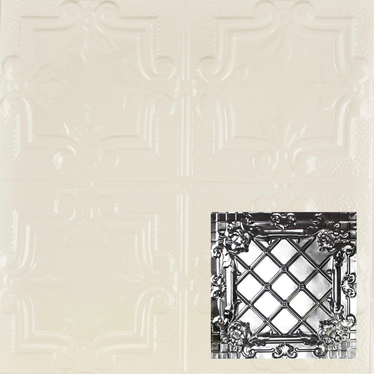 Tin Ceiling Tiles | Pattern 111 | Medieval Crosshatch