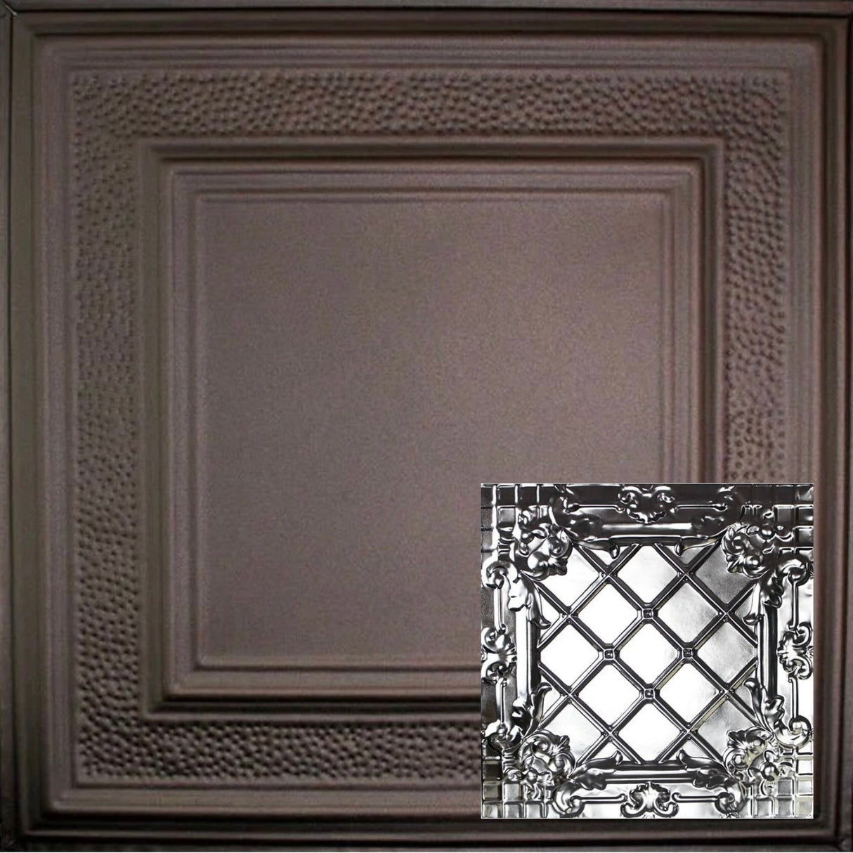 Tin Ceiling Tiles | Pattern 111 | Medieval Crosshatch