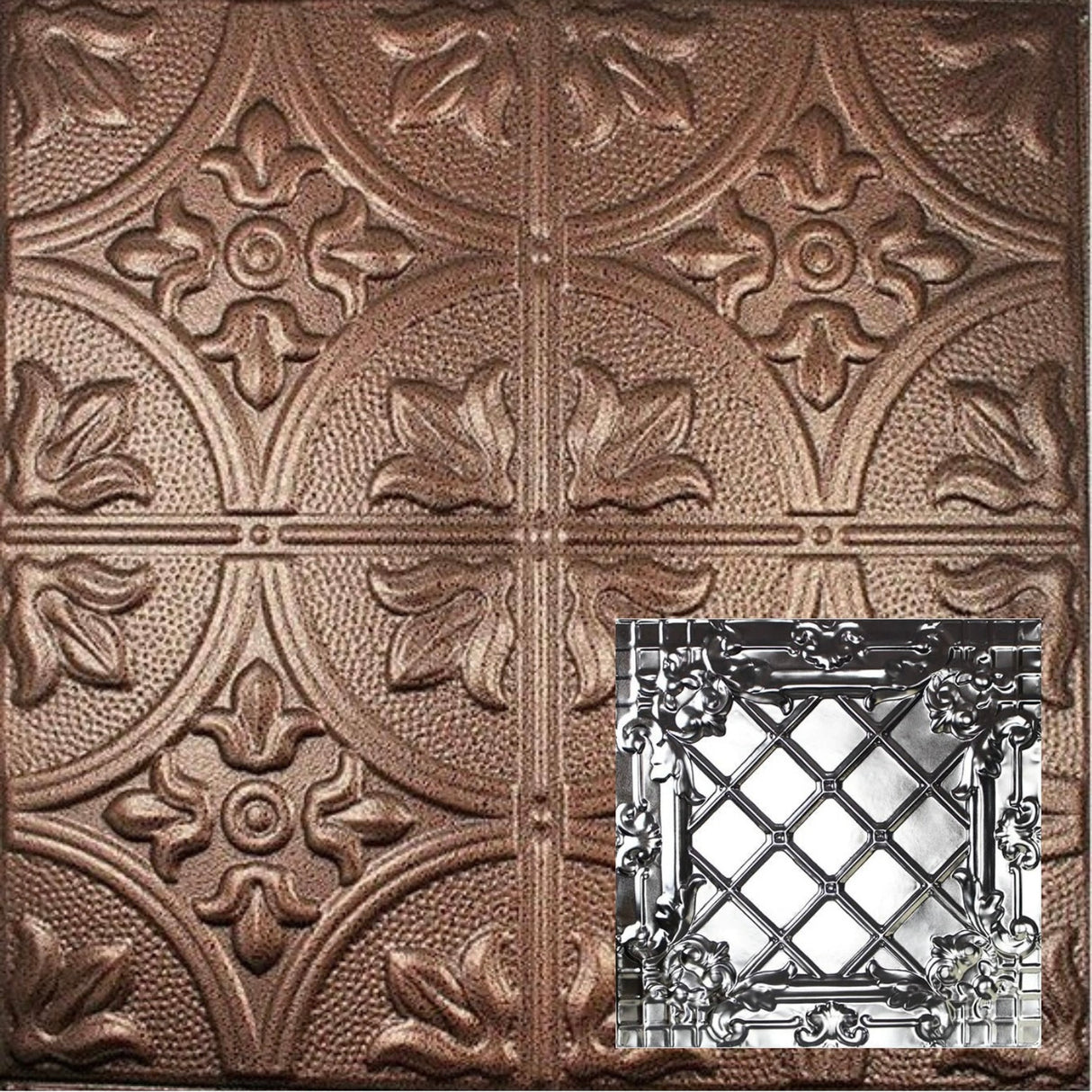 Tin Ceiling Tiles | Pattern 111 | Medieval Crosshatch