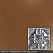 Pattern 113 Penned Craftsman tin ceiling tile — Classic Copper finish