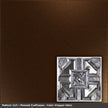 Pattern 113 Penned Craftsman tin ceiling tile — Copper Vein finish