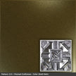 Pattern 113 Penned Craftsman tin ceiling tile — Gold Vein finish