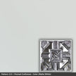 Pattern 113 Penned Craftsman tin ceiling tile — Matte White finish