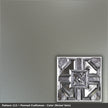 Pattern 113 Penned Craftsman tin ceiling tile — Nickel Vein finish